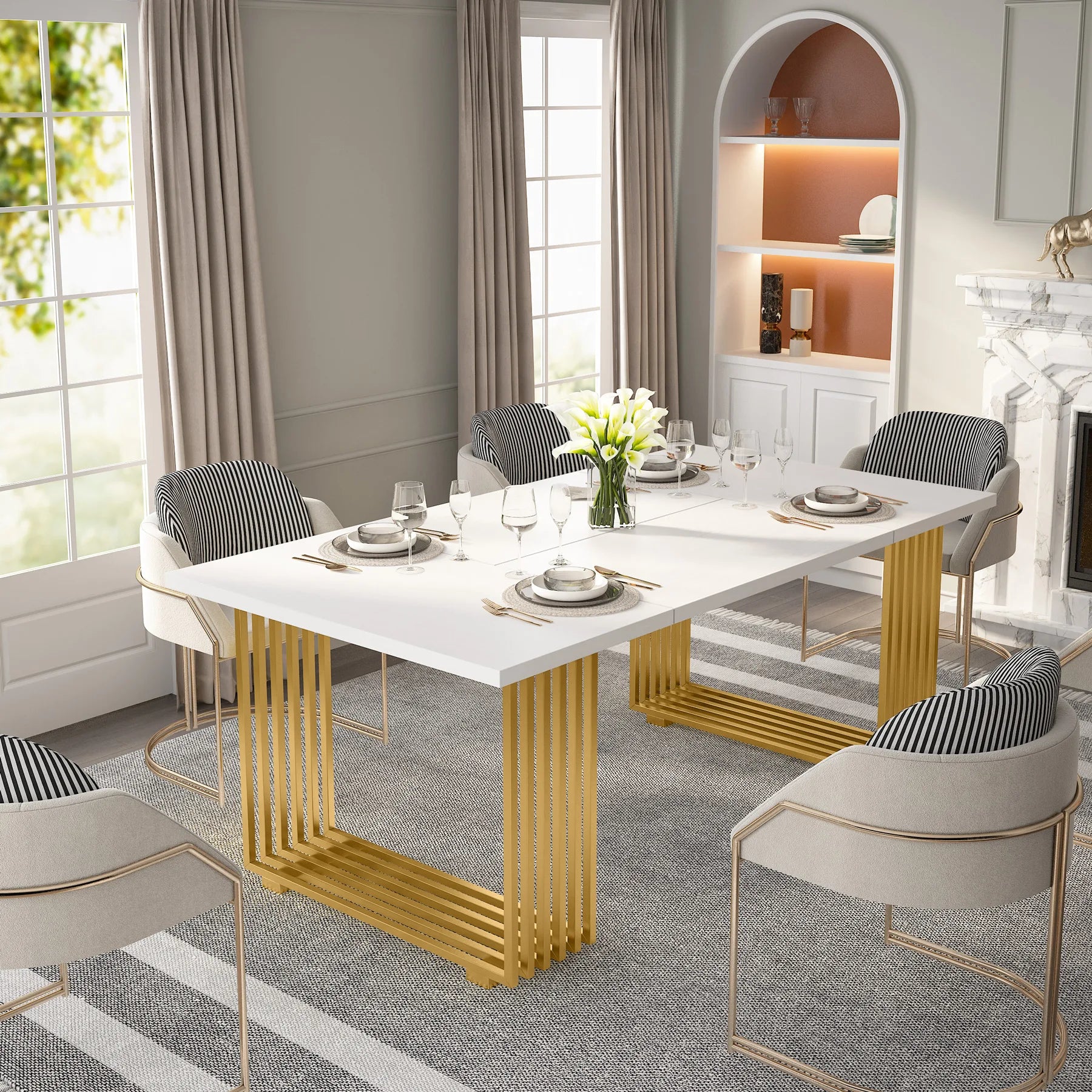 Modern Office Desk, 70.9