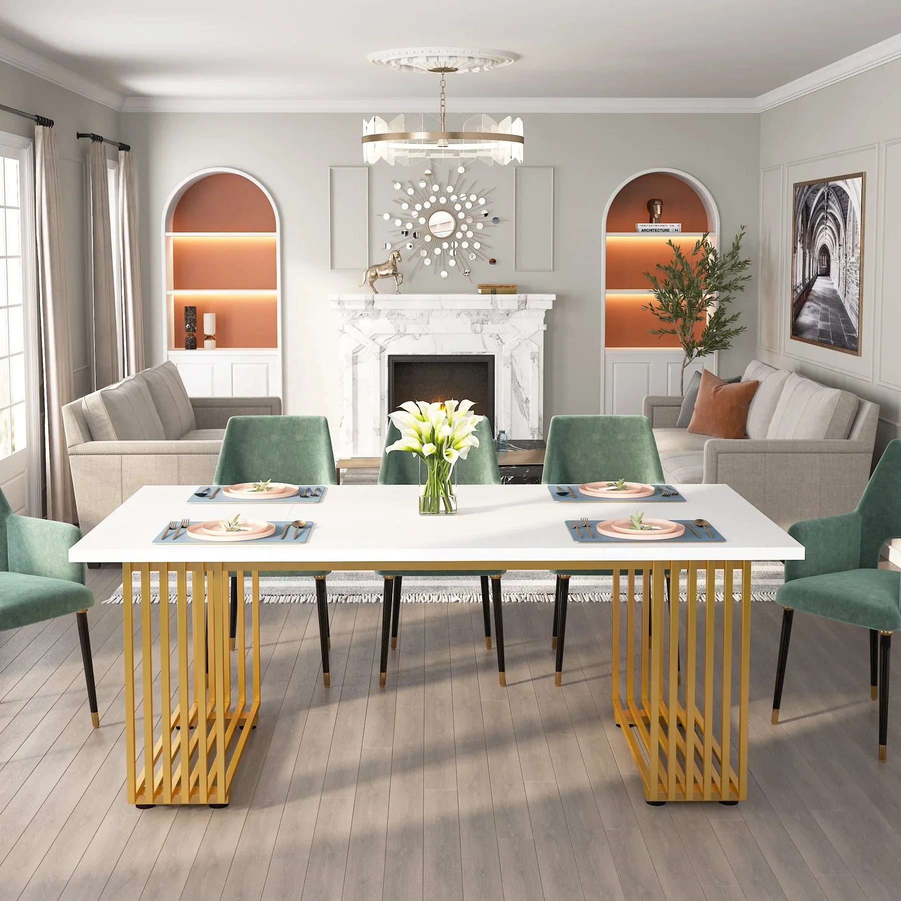 Modern Office Desk, 70.9