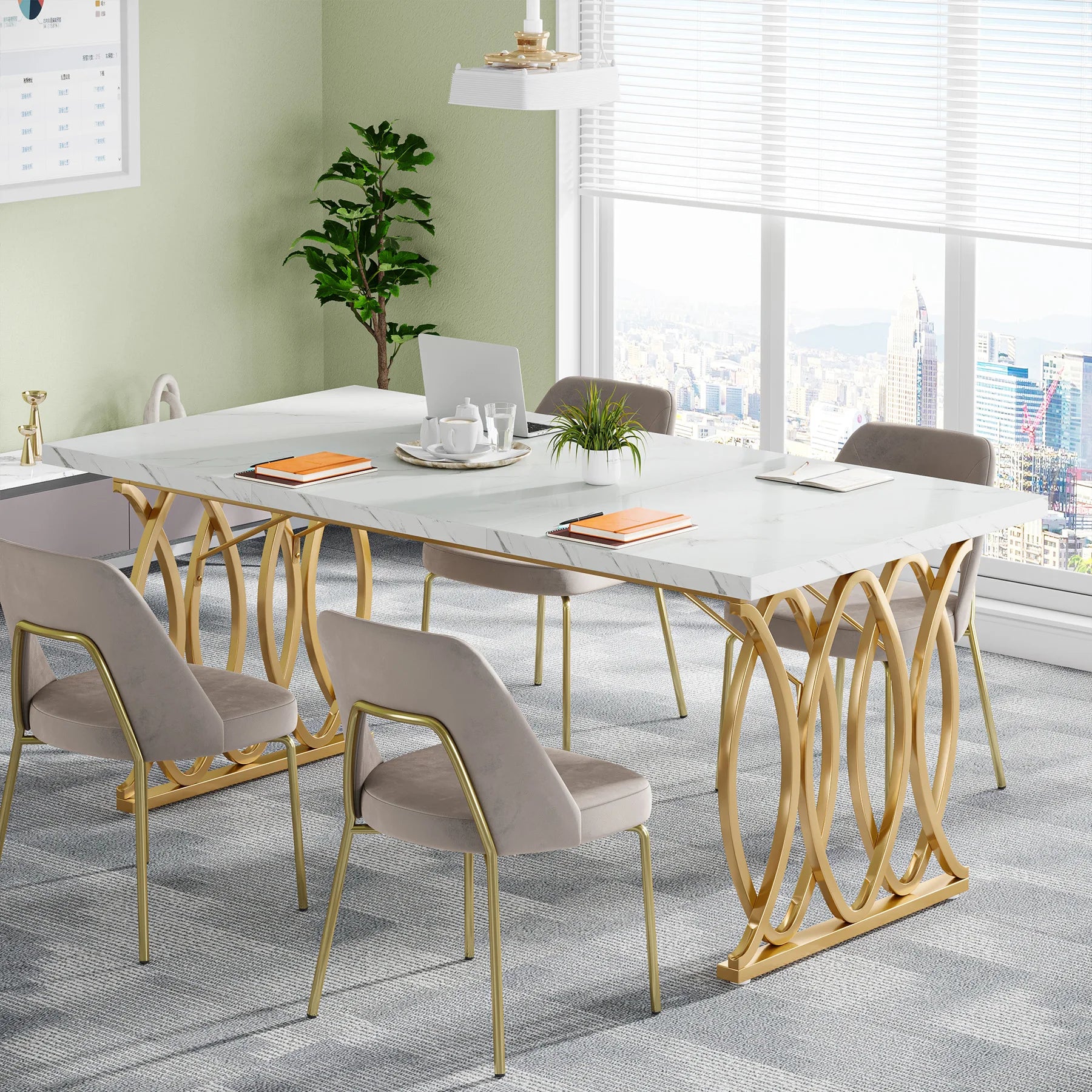 Modern Office Desk, 70.9